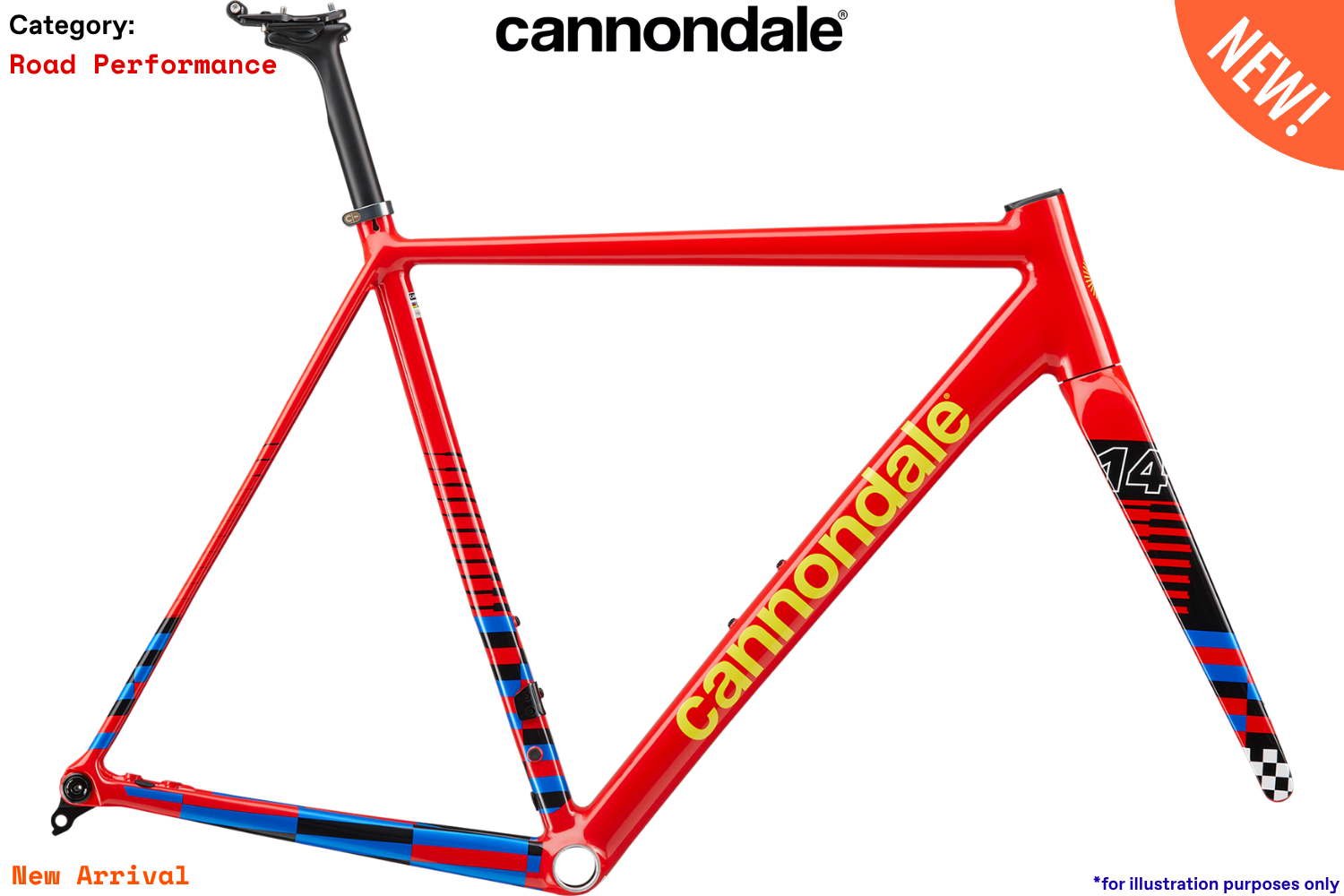 Cannondale CAAD14 - BLK - Black - Frame Kit | Hup Leong Company